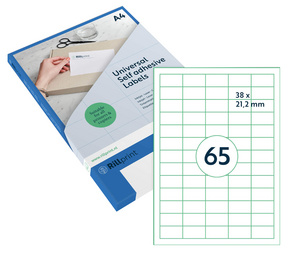 rillprint Universal-Etiketten, 210 x 99 mm, transparent