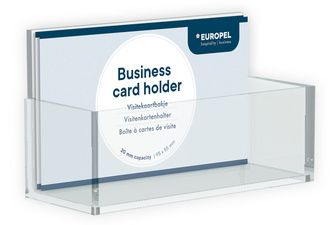 EUROPEL Visitenkartenhalter, 1 Fach, transparent EUROPEL Visitenkartenhalter, 1 Fach, transparent