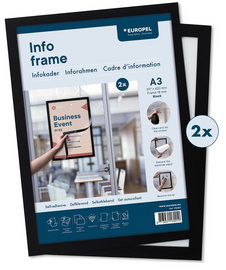 EUROPEL Magnetrahmen INFO FRAME, DIN A3, schwarz