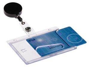 EUROPEL Ausweishalter, geschlossen, mit Jojo, 54 x 85 mm