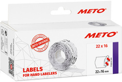 METO Etiketten für Preiauszeichner, 22 x 16 mm, weiß