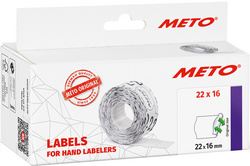 METO Etiketten für Preisauszeichner, 22 x 16 mm, weiß