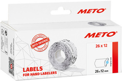 METO Etiketten für Preisauszeichner, 26 x 12 mm, weiß
