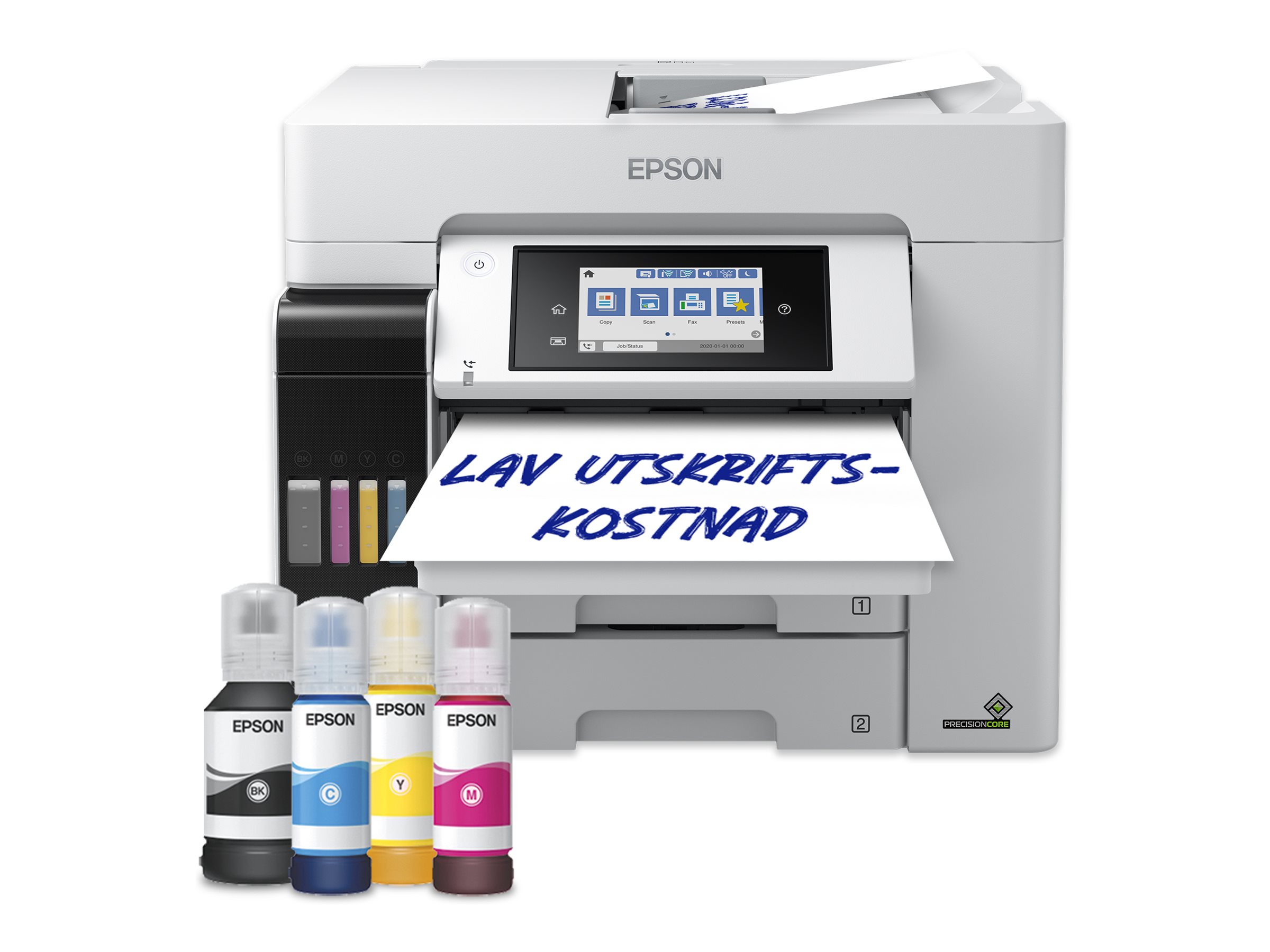 EPSON EcoTank Pro ET-5885 4 in 1 Tintenstrahl-Multifunktionsdrucker grau