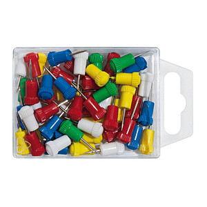 50 WEDO Pinnnadeln farbsortiert 50 WEDO Pinnnadeln farbsortiert