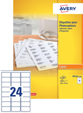 ZWECKFORM AVERY Étiquettes pour photocopieur, 210 x 297 mm, blanc pour photocop