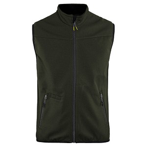 BLAKLÄDER® unisex Softshellweste 3850 olive, schwarz Größe L