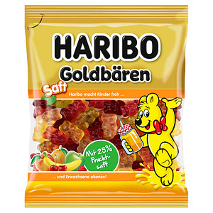 HARIBO Fruchtgummi Saft-Goldbären, 160 g Beutel