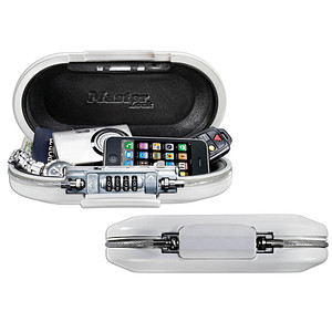 Master Lock® Tragbarer Tresor 5900EURDWHT weiß 24,0 x 12,9 x 6,0 cm