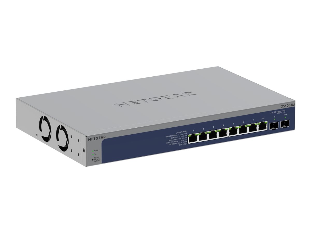 NETGEAR XS508TM - 1 year Insight Managed 8 Port 10G/Multi-Gigabit Ethernet port