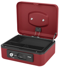 pavo Geldkassette Deluxe, 200 mm, rot