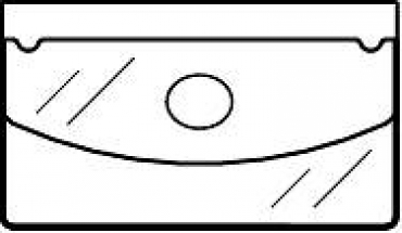 Visitenkartentaschen mit Klappe sk - 100 Visitenkartentaschen