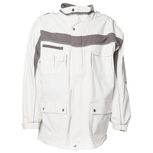 PLANAM® unisex Winterjacke PLALINE weiß, zink Größe 4XL