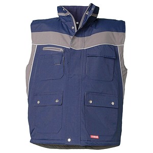 PLANAM® unisex Winterweste PLALINE marine, zink Größe 3XL