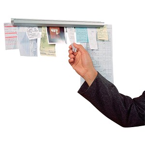 Catch-ball Infoboard Klemmleiste 100,0 cm weiß selbstklebend, Wandmontage Catch-ball Infoboard Klemmleiste 100,0 cm weiß selbstklebend, Wandmontage