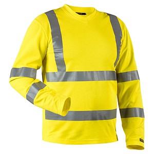 BLAKLÄDER® Herren Warnschutz-Langarmshirt 3381 gelb Größe 3XL