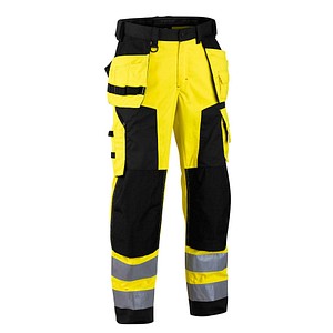 BLAKLÄDER® unisex Warnschutzhose 1568 gelb, schwarz Größe 60