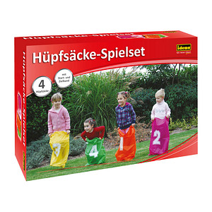 Idena Hüpfsäcke-Set gelb, grün, orange, pink