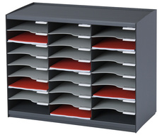 PAPERFLOW Sortierstation, 24 Fächer, schwarz