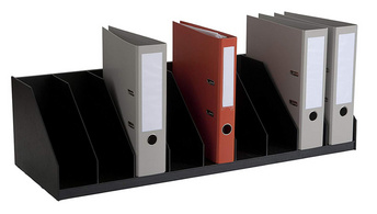 PAPERFLOW Belegfach, feste Einteilung, 9 Fächer, schwarz