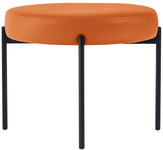 PAPERFLOW Hocker GAIA, rund, Kunstlederbezug, orange
