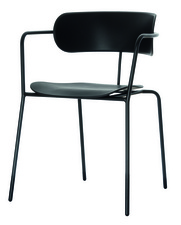 PAPERFLOW Besucherstuhl BISTRO, 2er Set, schwarz