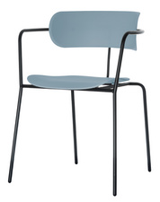 PAPERFLOW Besucherstuhl BISTRO, 2er Set, blau