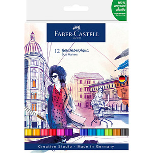 FABER-CASTELL Aquarellmarker GOLDFABER, 12er Etui