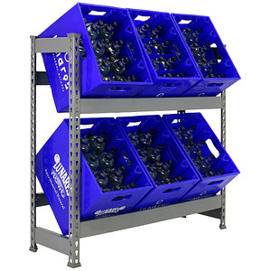 Simon Rack Schwerlastregal KIT SIMONBOTTLE 2 GRIS 330100024101032 grau 100,0 x 30,0 x 100,0 cm