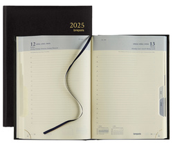 brepols Buchkalender "EURO" 2025, schwarz