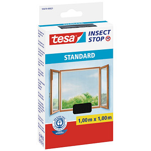 tesa Fliegengitter STANDARD für Fenster, 1,00 m x 1,00 m