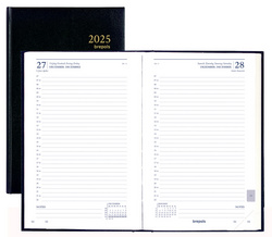 brepols Tageskalender "Saturnus Basic" 2025, schwarz
