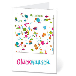 LUMA Gutschein Konfetti DIN B6 LUMA Gutschein Konfetti DIN B6