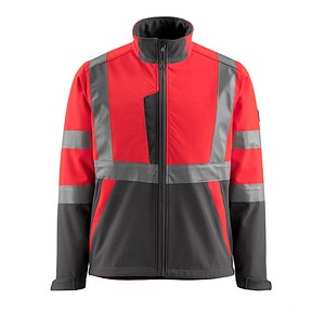 MASCOT® unisex Warnjacke Kiama  rot, anthrazit Größe 4XL