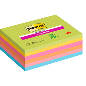 Post-it Super Sticky Meeting Notes, 203 x 152 mm, sortiert