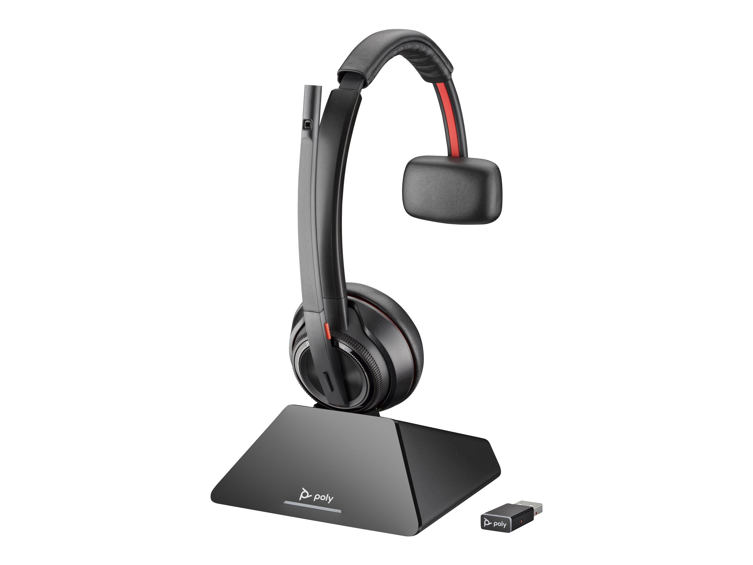 HP Poly Savi 8210 Monaural DECT 1880-1900 MHz Top +Charging Cradle EMEA