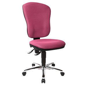 Topstar Bürostuhl Steel Point 80, 8189 BB1 pink, chrom Stoff