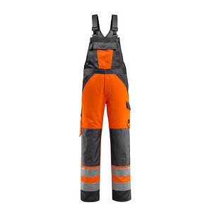 MASCOT® unisex Warnschutz-Latzhose Gosford orange, dunkelanthrazit Größe 68
