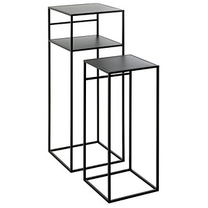 HAKU Möbel Beistelltische-Set Metall schwarz