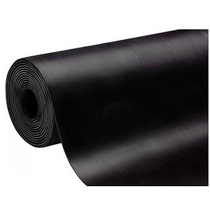 WESEMEYER Riefen-Gummimatte schwarz 100,0 x 300,0 cm