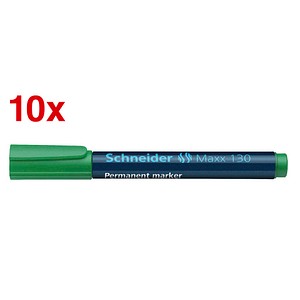 10 Schneider Maxx 130 Permanentmarker grün 1,0 - 3,0 mm