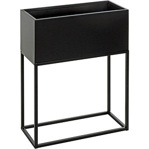HAKU Möbel Pflanzkübel Metall schwarz rechteckig 45,0 x 60,0 cm