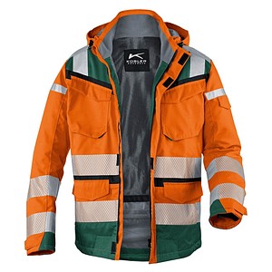 KÜBLER® unisex Warnjacke Winter REFLECTIQ orange, moosgrün Größe 4XL