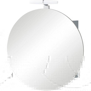 MÖBELPARTNER Spiegelschrank Bjarne blaugrau 65,0 cm 68,3 cm