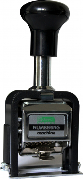 Paginierstempel / Nummernstempel / Nummerierungsstempel, automatischer Stempel, aus Metall und Kunststoff, für bis zu 6 Stellen, mit Stempelkissen, mit Stempelstab, mit Stempelfarbe, Farbe: silber / schwarz – 1 Stück Paginierstempel / Nummernstempel / Nummerierungsstempel, automatischer Stempel, aus Metall und Kunststoff, für bis zu 6 Stellen, mit Stempelkissen, mit Stempelstab, mit Stempelfarbe, Farbe: silber / schwarz – 1 Stück