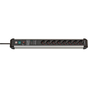 brennenstuhl Premium-Protect-Line 8-fach Steckdosenleiste mit Überspannungsschutz 3,0 m schwarz