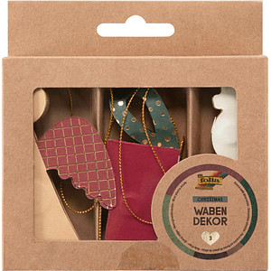 folia Wabendekor CHRISTMAS, 3er Set Geschenk & Co