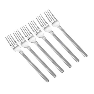6 Esmeyer Gabeln Bettina silber glänzend, poliert