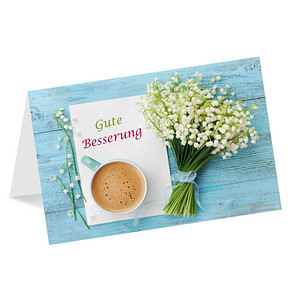 LUMA Genesungskarte Kaffeetasse DIN B6