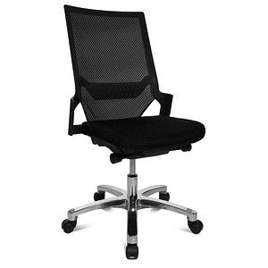 Topstar Bürostuhl Autosynchron®-1 Alu, AU1090 T20 schwarz, alu Stoff